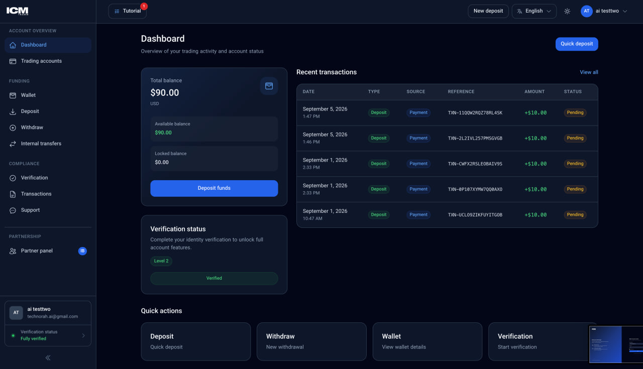تصویر بندانگشتی پروژه ICM Trader — بروکر فارکس با سیستم IB و ریبیت اختصاصی